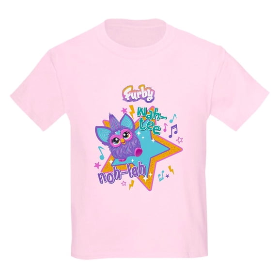 CafePress - Furby Wah Tee Kids T Shirt - Light Classic Kids Graphic, Short Sleeve T-Shirt, Sizes XS-XL