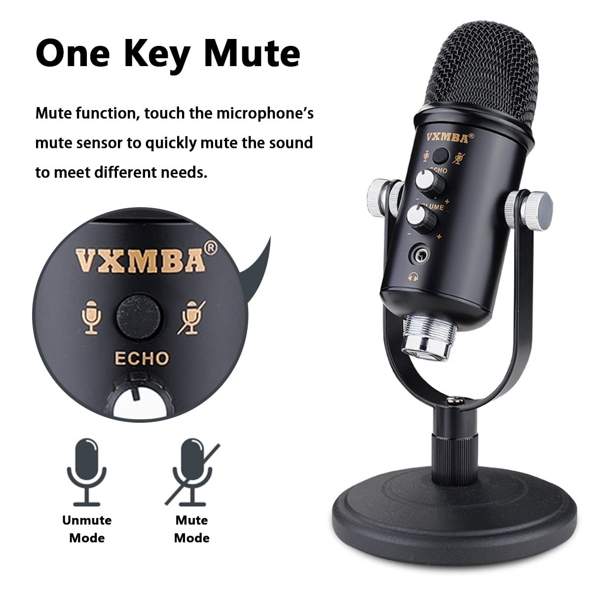  Professional USB Cardioid Condenser Microphone - Audio Mic  w/USB Cable, Built-in Pop Filter, Adjustable Desktop Stand - for Gaming  PS4, Streaming, Podcasting, Studio,  - PDMIUSB75 : Musical  Instruments