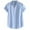 Blue, variant on TSADFHJI Mens Dress Shirts Long Sleeve 17 1/2 34/35 Winter Mens Striped Cotton Linen Henry Colla Loose Short Sleeve Casual Buttons Shirt Xxxl Blue