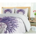thumbnail image 5 of Ambesonne Tribal Duvet Cover Sets, Folk, 2-King, Pale Mauve Lavender, 5 of 7
