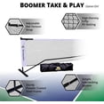 thumbnail image 4 of Boomer Portable Pickleball Net System Regulation Size with Steel Frame, Carry Case, Quick Setup Indoor Outdoor, 4 of 6