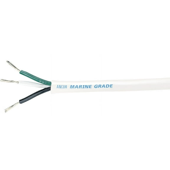 Ancor White Triplex Cable - 12/3 AWG - Round - 250' [133325]
