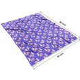thumbnail image 4 of Purple Cartoon Unicorn Cloud Pattern Blanket,Comfortable Soft Lamb Wool Throw Blanket,All Season,Warm Lightweight Blankets for Sofa Bed Couch Living Room Chair,60"x80", 4 of 4