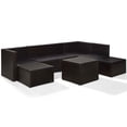 thumbnail image 3 of Afuera Living Transitional 8 Piece Wicker Patio Sectional Set in Brown and Sand, 3 of 6