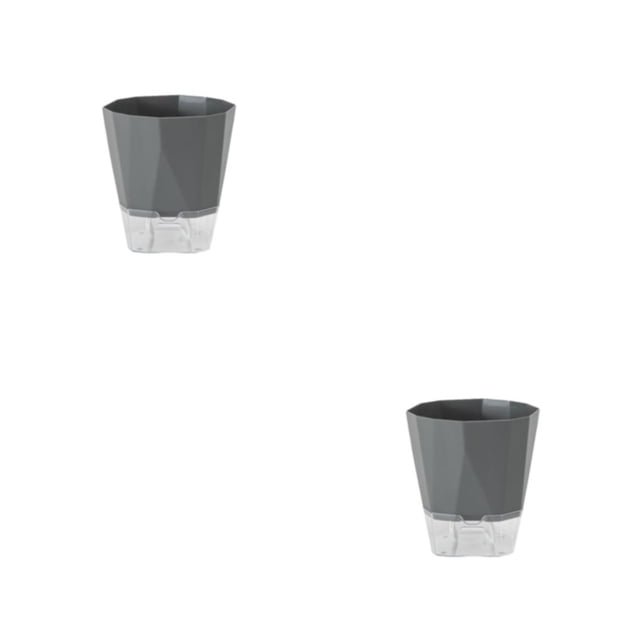 Maceta perezosa automática Cateissary Gris oscuro/S 2piezas