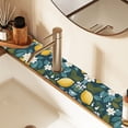 thumbnail image 2 of Yayeee Faucet Mat for Kitchen Sink 30" Diatomite Long Splash Guard Pad, Green Lemon Leaves, 2 of 7