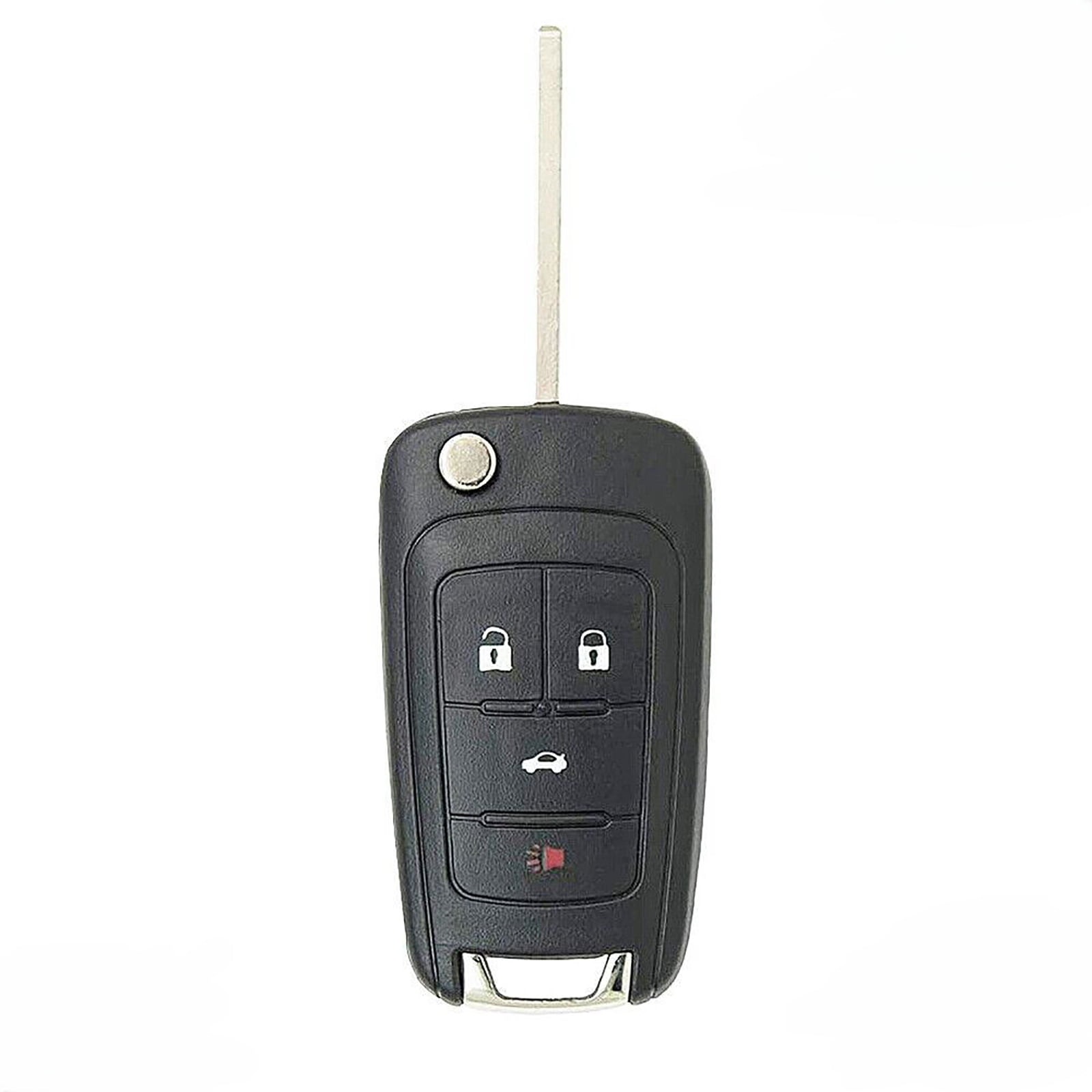 2Pcs Black Remote Key Fob with Built-in Chip Easy-to-Use Remote Control for Car Locking and Unlocking