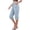 AU22-Sky Blue, variant on Cropped Linen Pants Women Baggy Drawstring High Waisted Knee Length Capri Pants Summer Casual Y2K Boho Beach Capris Sky Blue L