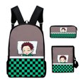 thumbnail image 1 of Set de mochilas para niños con impresión 3D de anime, escuela, demonios, asesinos de demonios, 1 of 1