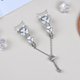 thumbnail image 5 of Watch Band with Connector for Samsung Galaxy Watch 5 Pro 45mm 5 4 40mm 44mm Heart Clover Decor Silve, 5 of 5
