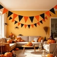 thumbnail image 5 of 5.12 Inch Autumn Pennant Banner,Colorful Triangle Flag Bunting for Home Living Room Holiday Party, 5 of 6