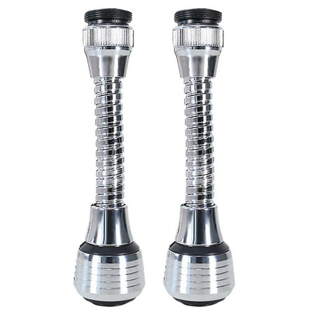 

Kiteky Faucet Filter Tip Splash-Proof Shower Head Rotatable Tap Water Filter Water Saver Two Nozzles Flexible Faucet Sprayer Attachment 360 ° Kitchen Sink Extender Abs Polished for Cold Hot Water