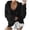 Black, variant on Women's Trendy Solid V Neck Sweatshirt Pullover Loose Long Sleeve Blouse 100 Percent Polyester Hoodie Cowboys Sweater Women plus Size Hoodies Women Zip up Sweatshirts for Women Womens Plain Pullover