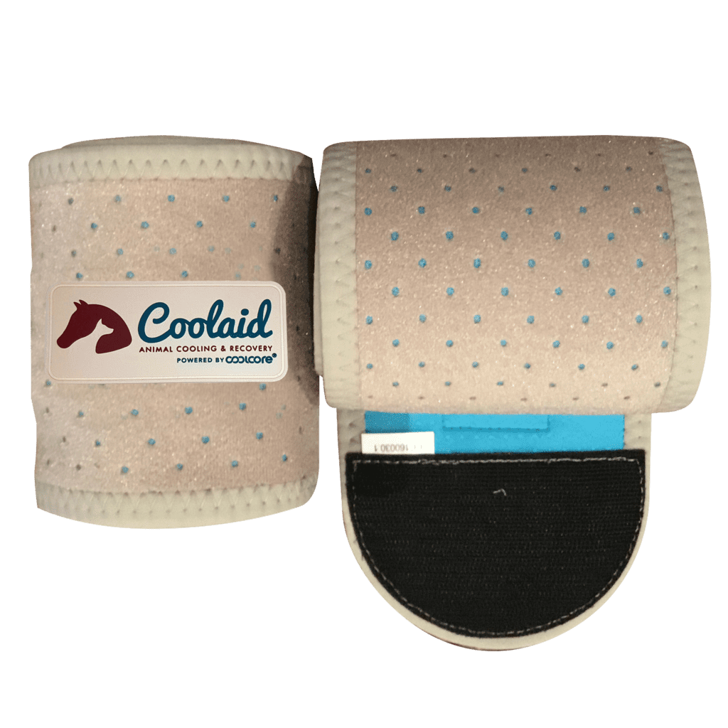 Coolaid Equine Premium Icing & Cooling Horse Leg Wraps Crockery Large