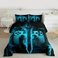 thumbnail image 2 of Castle Fairy Lightsaber Gamepads Boy 2pcs Bedding Comforter Set,Video Game Twin Comforter Sets,Abstract Gradient Breathable Bedding Set,Luxury Bedroom Decor, 2 of 8