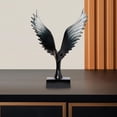 thumbnail image 3 of Tongina Abstract Sculpture Wing Statue Minimalist Collectible Figurines Spreading Wing Figurine for Office Bookshelf Home Porch Decor Gray, 3 of 6