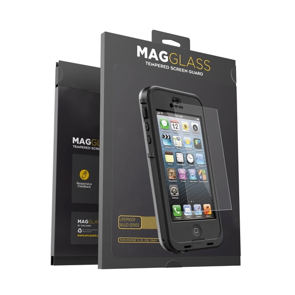 Magglass Tempered Glass Screen Protector for Lifeproof Nuud Case - iPhone 5 and iPhone SE (2022/2020) (Case is not Included)