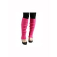 thumbnail image 2 of INSPIRE CHIC Women's Ruffled Cuff Over Knee Length Ribbed Knitted Leg Warmers Fuchsia, 2 of 6