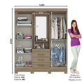 thumbnail image 4 of Armario Molinos B - Encino con blanco WEIK Molinos, 4 of 5