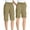 Brown, variant on JIUKE Cargo Shorts for Women High Waist Drawstring Hiking Shorts Knee Length Lightweight Shorts with Pockets