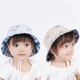 thumbnail image 6 of mgoYE UPF 50+ Beach Baby Sun Hat Sun Protection Cute Wide Brim Summer Baby Boy Bucket Hats Toddler Sun Hats for Girl(Navy,3-6 Months ), 6 of 6