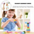 thumbnail image 2 of 2 Sets Flower Craft Handmade Kit Kid Vase Art Toy DIY Activity Gift Crafts, 2 of 6