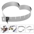 thumbnail image 3 of Adjustable Cake Ring Heart-shaped Cake Circle Stainless Steel Cake Model Baking Tool, 3 of 7