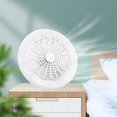 thumbnail image 1 of LED Smart Fan Light Ceiling Fan 30W Remote Control Indoor LED Light Silent Bedroom Kitchen Decor Lamp Fans-White, 1 of 5