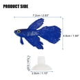 thumbnail image 2 of Unique Bargains Aquarium Artificial Betta Fish Ornament Glowing Simulation Animal Decoration with Suction Cup Blue, 2 of 6
