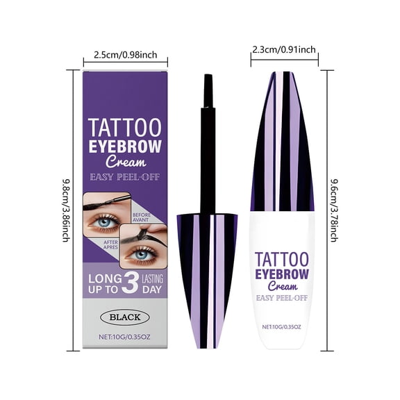 Micro Brow Pencil, Eyebrow Pen, Tearable Liquid Eyebrow Pencil Waterproof Sweat Proo Tear And Pull Film Natural Hair Flowss Extremely Fine Brush Strokes Long-lasting And Makeup Free 8ml