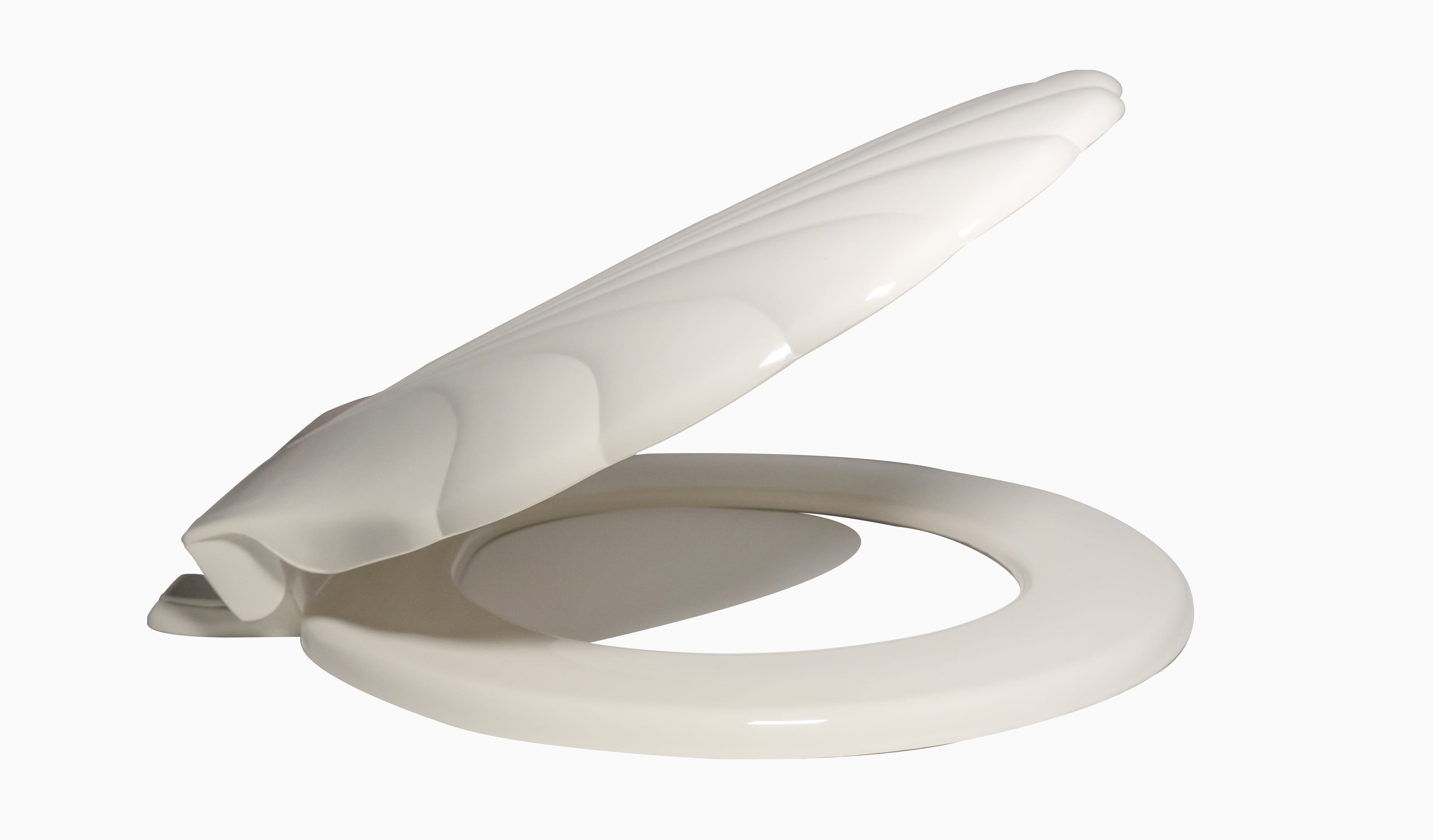 Centoco HP30SLC106 Sea Shell Design Round Plastic Toilet Seat with