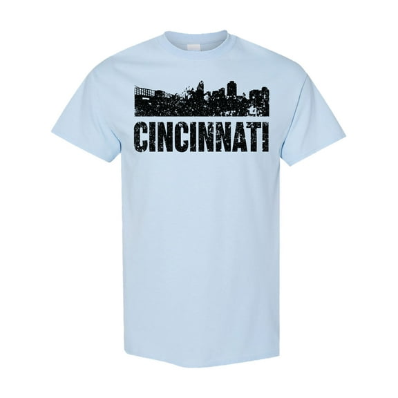 Inktastic Cincinnati Skyline Grunge T-Shirt
