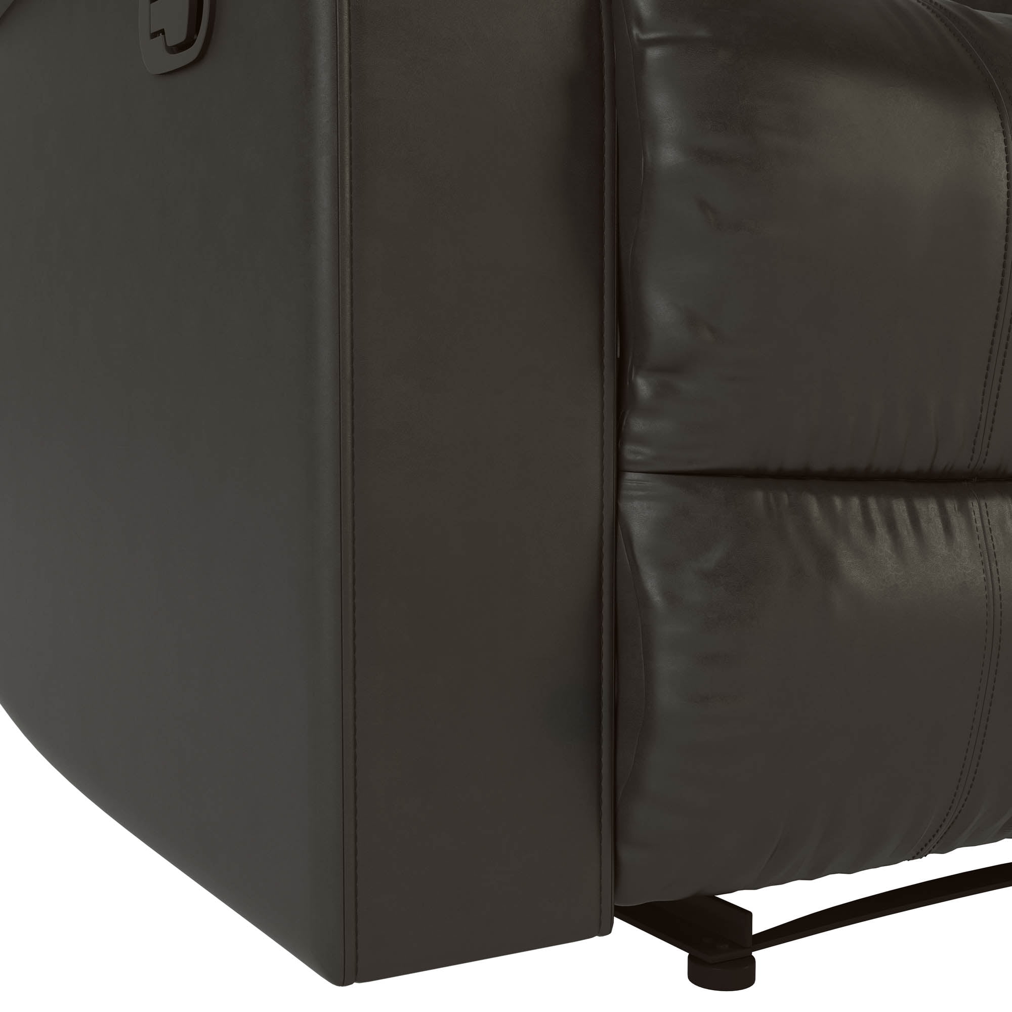Relax-A-Lounger Warren Faux Leather Manual Recliner, Java