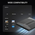 thumbnail image 4 of 7 in 1 External Blu Ray Drive, Support 100G Disc Read&Write, Optical Drive BD/CD/DVD Drive Burner for PC Laptop Desktop, 4 of 8
