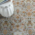 thumbnail image 6 of SAFAVIEH Lyndhurst Pearl Traditional Bordered Runner Rug, Light Blue/Ivory, 2'3" x 19', 6 of 10