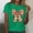 *Green, variant on ClodeEU Women Cute Tops Bow Graphic Tees,Printed Crewneck Short Sleeve T Shirts Light Blue,Womens Plus XXXL