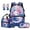 Cute Axolotl, variant on Jeiento Galaxy Wolves 17 Inch Backpack and Lunch Box Set for Kids Boys Girls 4 Piece Set Backpack Set with Pencil Case & Bookmarks, Large Capacity Bookbag for Elementary School