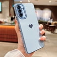 thumbnail image 3 of for Samsung Galaxy A54 5g 6.6" Luxury Electroplated Cute Love Heart Pattern Phone Case for Women Full Camera Protection Soft Silicone Anti-Fingerprint Shockproof Cover Bumper (Blue), 3 of 6