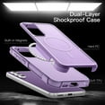 thumbnail image 3 of baomifa-Case pour Samsung Galaxy S23 FE 6.4 Pouces, Compatible avec Accessoires MagSafe, Protection Robuste à Double Couche Antichoc Couverture Magnétique pour Téléphone (Violet Clair), 3 of 4