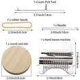 thumbnail image 2 of Weaving Loom Kit Mini Darning Loom 14 Hooks Small Weaving Loom Machine for Clothes Socks Speed Weave Type Weave Tool DIY Weaving Arts and Crafts Kit for Adults Beginners, 2 of 7