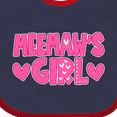 thumbnail image 4 of Inktastic Meemaw's Girl Girls Baby Bib, 4 of 4