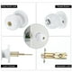 thumbnail image 4 of Manija de privacidad, cerradura de manija con llaves, manijas de puerta redondas para puerta principal, dormitorio y baño, aleación de zinc, 4 of 6