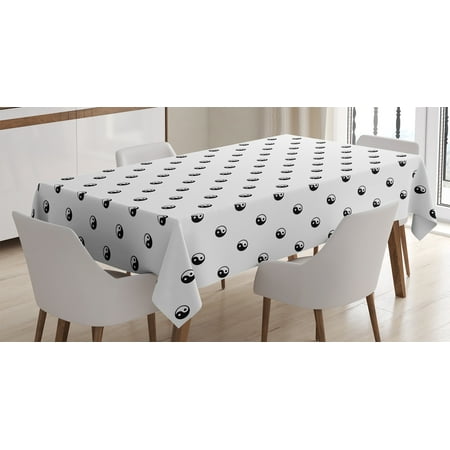 Ying Yang Decor Tablecloth Polka Dots Design Yin Yang Universal Adorable Universal Furniture Dining Room Set Concept Ying Yang Decor Tablecloth Polka Dots Design Yin Yang Universal Adorable Universal Furniture Dining Room Set Concept