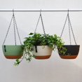 thumbnail image 2 of Paniers Suspendus pour Fleurs Pot Hoppet Support Mural Auto-Absorbant Bassin d'Eau Crochet Radis Résine Absorbant Orchidée Panier Suspendu, 2 of 15