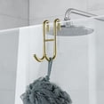 thumbnail image 6 of 6 Pack Over Shower Glass Door Hook, 304 Stainless Steel Rack Hooks, Bathroom Frameless Drilling-Free Hanger, for Bathing Suits, Robe, Towel, Squeegee, Loofah, Shaver, 6 of 7