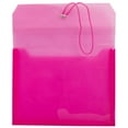 thumbnail image 5 of JAM Paper Plastic Elastic Envelope, 9.8x13x2.6, 1/Pack, Fuchsia Pink, 2 5/8 Expansion, 5 of 5