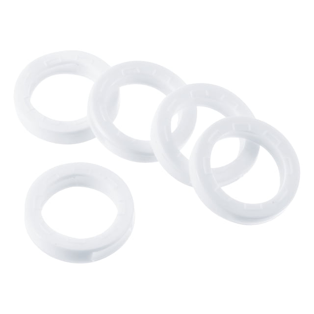 Unique Bargains Key Cap Cover 0.9' Round Key Identifier Tags for House Keys, White, 20 Pack