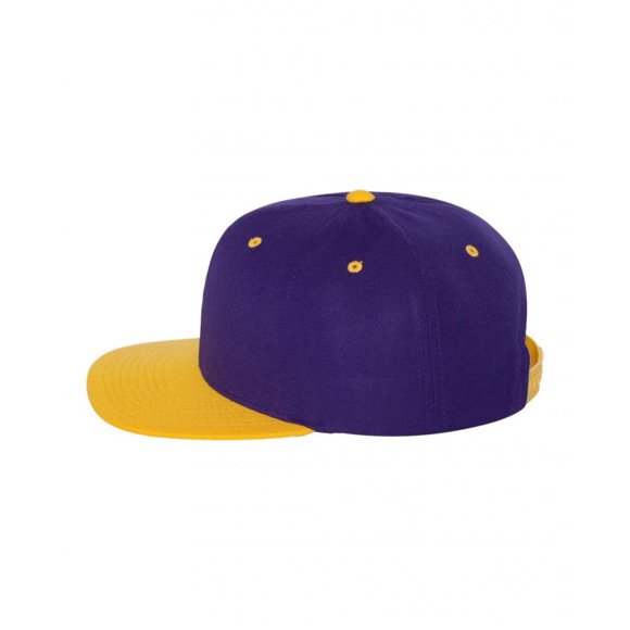 PANEL YUPOONG STRESOR STRICULADO Snapback clásico, púrpura negro Yupoong Gorra de béisbol