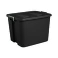 thumbnail image 2 of Sterilite 20 Gallon Latch Tote Plastic, Black, Set of 6, 2 of 9