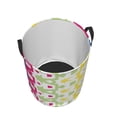 thumbnail image 4 of YFYANG Waterproof Laundry Hamper, Abstract Geometric Design Laundry Basket Oxford Fabric with Handle Foldable, S, 4 of 8